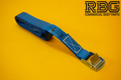 Cam Buckle Lashing Strap 250kg Blue Tie Down 2.5m Trailer Cargo Safety Roof Rack