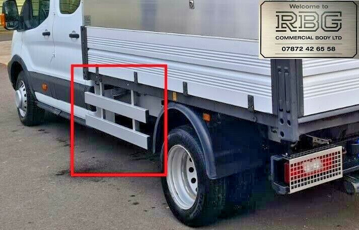 Ford Transit double cab crash rails. Side guards without corner pillars.