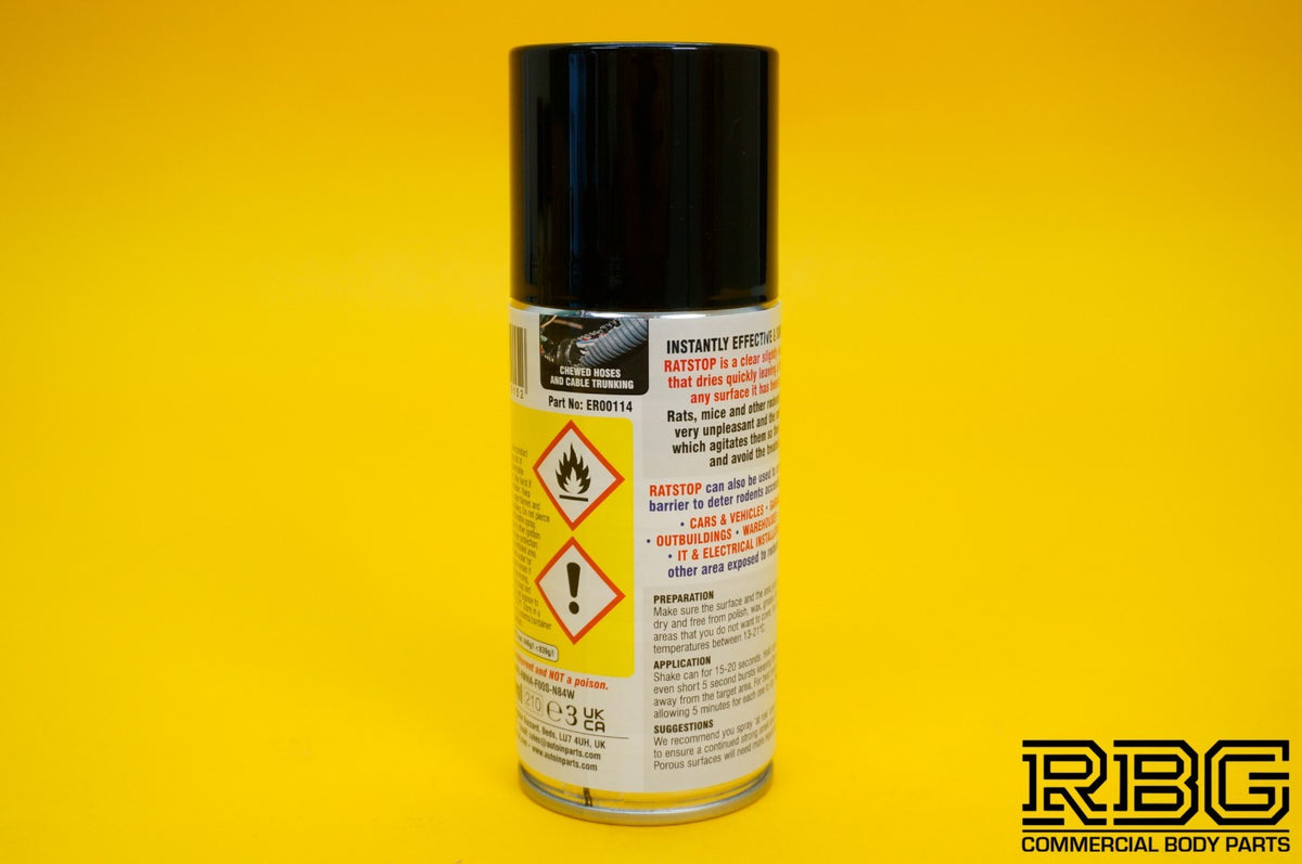 RATSTOP Rodent Vermin Deterrent Spray 150ml for Rat Rabbit Mice Squirrel E-TECH