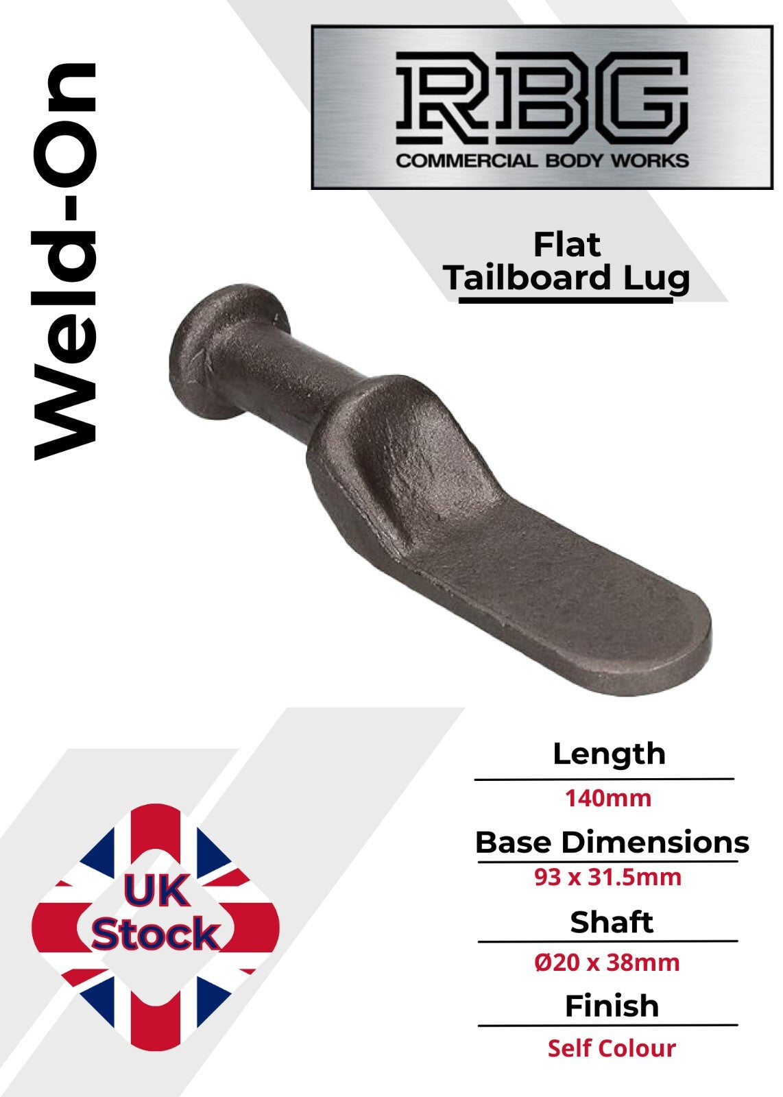 2x Tailboard Forket, Lug & SPRING LOADED Sword Pin & Chain Truck Trailer Drop