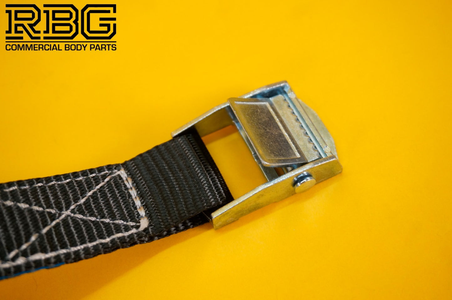 Cam Buckle Lashing Strap 250kg Tie Down 2.5m Black Trailer Box Safety Roof Rack