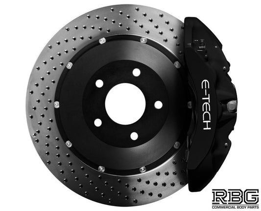 Brake Caliper Paint Kit BLACK Paint + Cleaner + Brush E-TECH For Car Vehicle UK