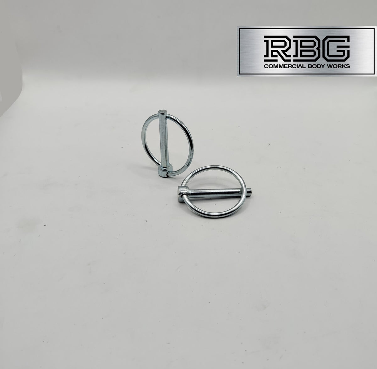 2x Lynch Pins Ø6 x 45mm Zinc Plated Steel Linch Pins Trailer, Tractor, Truck