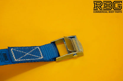 Cam Buckle Lashing Strap 250kg Blue Tie Down 2.5m Trailer Cargo Safety Roof Rack