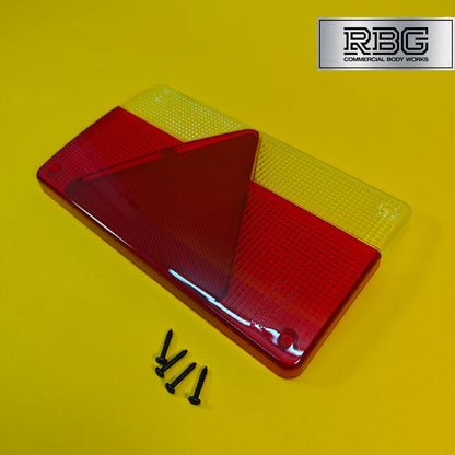 Replacement Lens Rear Light LEFT for AJBA FP80 To Fit Erde Daxara Trailer Italy