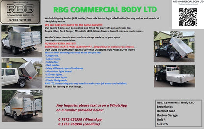 Ford Transit double cab crash rails. Side guards with corner pillars.