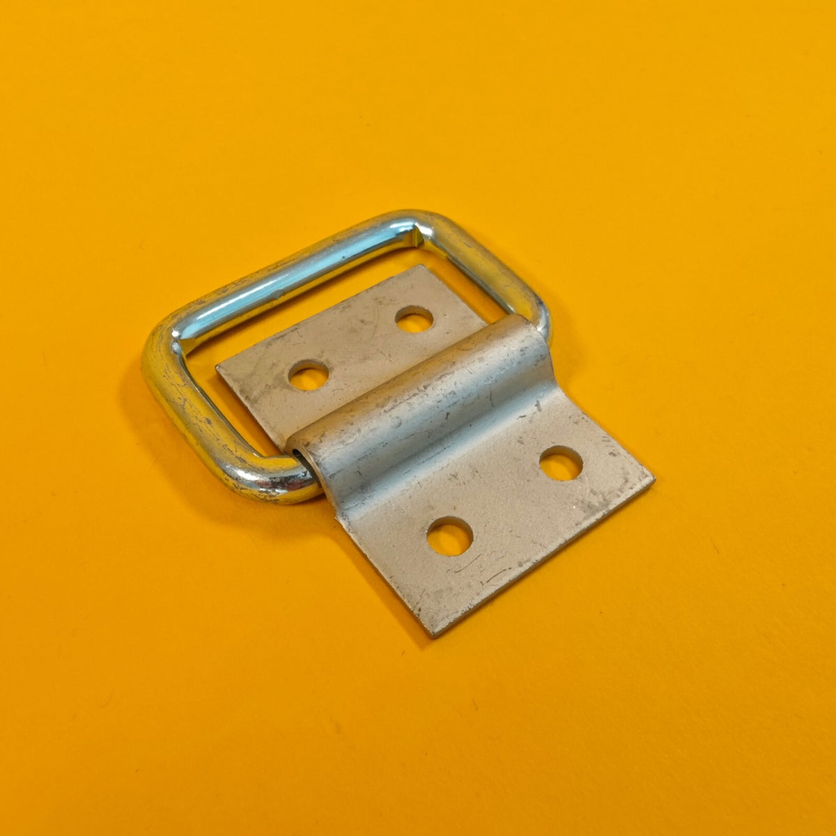 2x Square Lashing Ring & Cleat Zinc Plated for Trailer Caravan Horsebox Truck