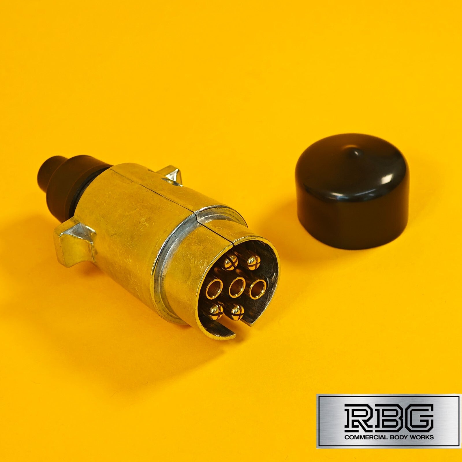 Aluminium Plug + Cover SET 7 Pin 12N Type for Towing Trailer Caravan Towbar PVC
