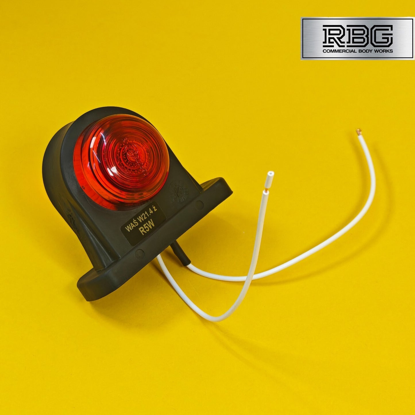 Outline Marker Lamp Red & White Rubber WAS Lighting For Trailer Caravan 12/24V