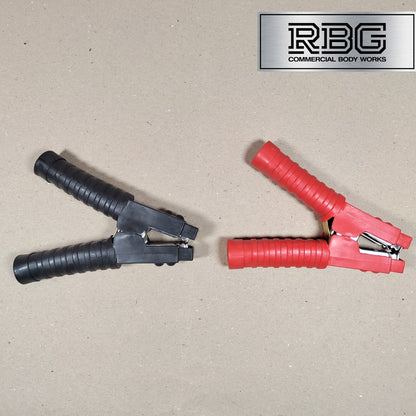 Heavy Duty Jump Lead Cable Clips 600 AMPS Peak Rating Crocodile Clamp