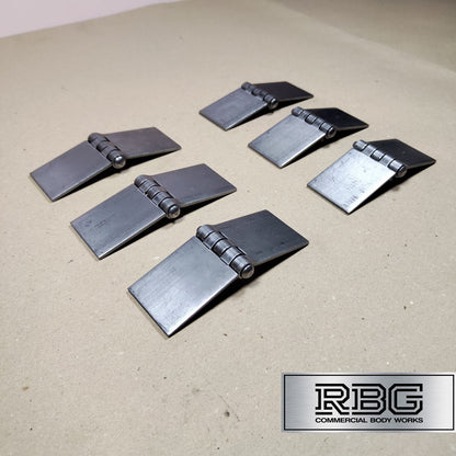 Butt Hinge Weld-on Solid Pressed Drawn Steel Heavy Duty 50x137mm Truck Trailer