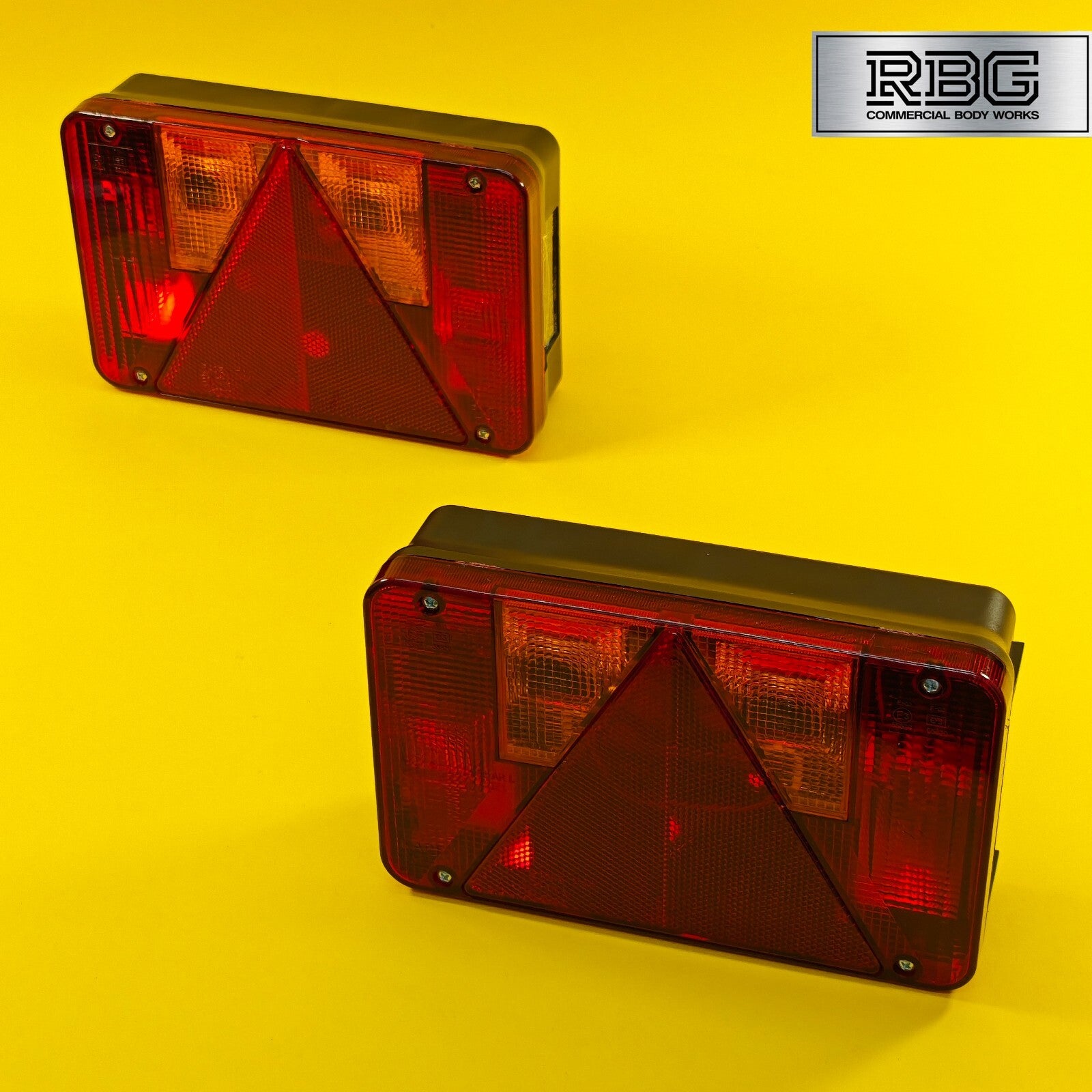 Rear Combination Light LEFT & RIGHT PAIR Radex Lamp for Trailer 6 Function 12V