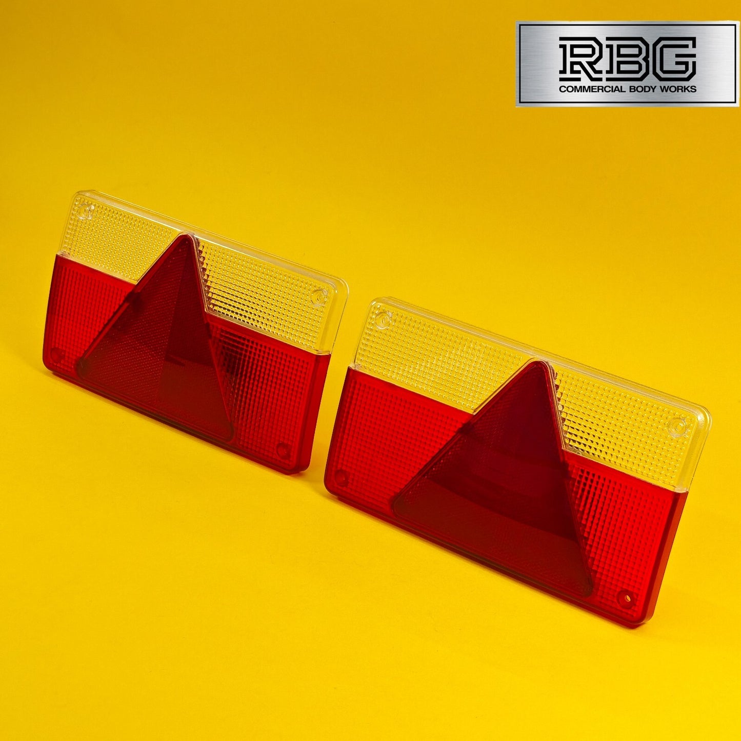 Replacement Lens Rear Light PAIR for AJBA FP80 To Fit Erde Daxara Trailer Italy