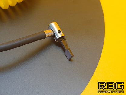 Air Compressor Pressure Gauge, Inflator Hose Connector & Recoil Hose Assembly
