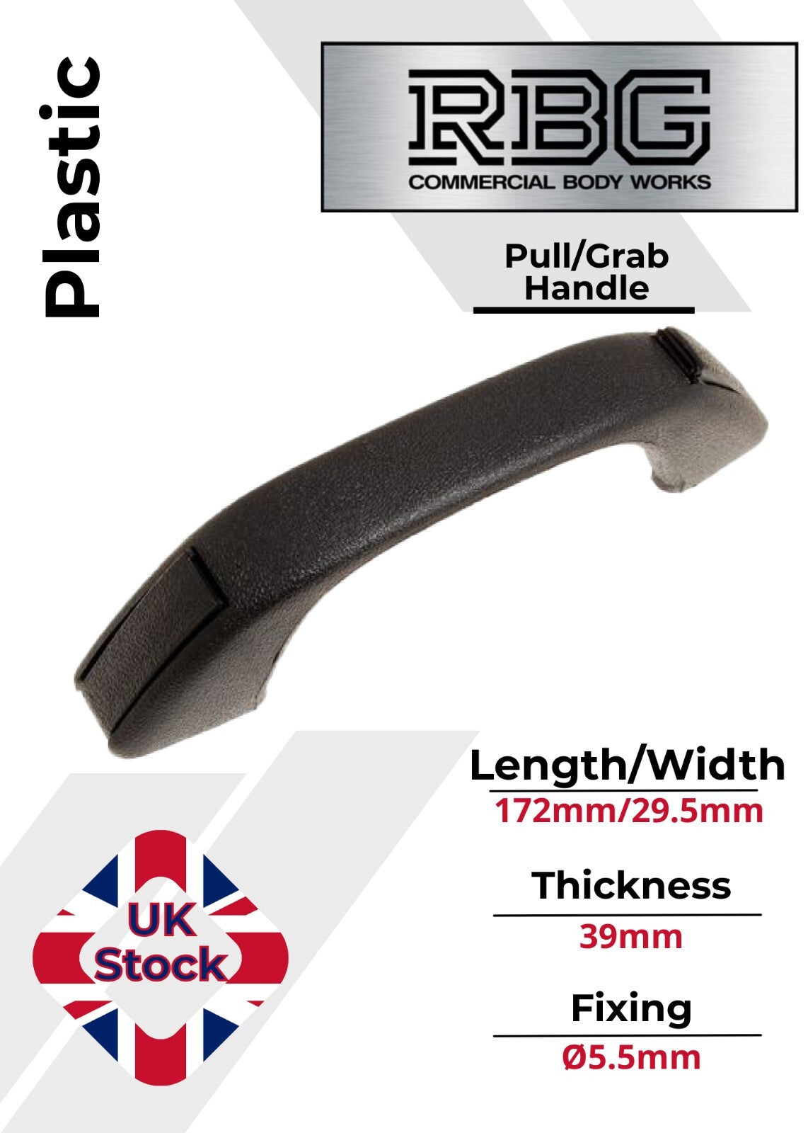 Pull Grab Plastic Handle Plastic Hidden Holes Horsebox Truck Camper Trailer Van