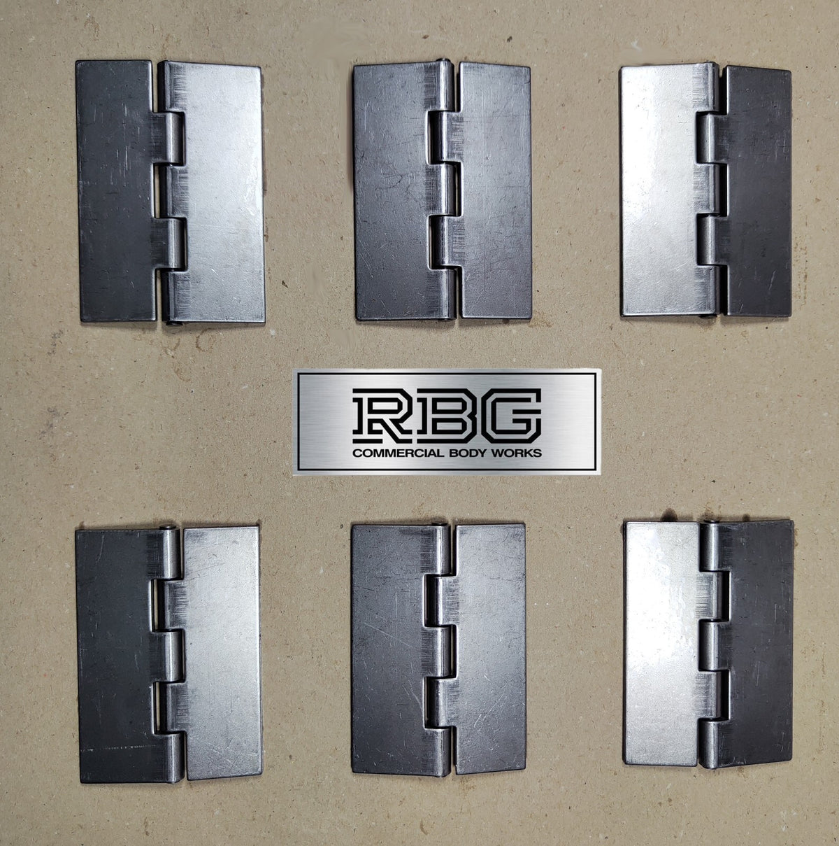 Double Flap Steel Hinges HEAVY DUTY Weld-on 4" 100mm Butt Truck Trailer Cage