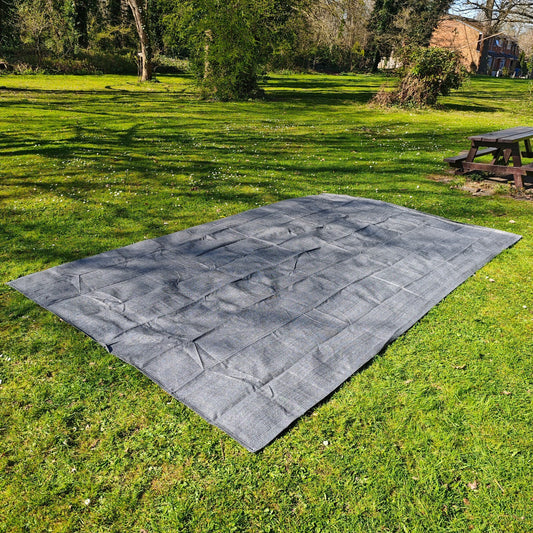Awning Carpet Breathable Woven For Tent Caravan Campervan Camping 2.5m x 4m UK