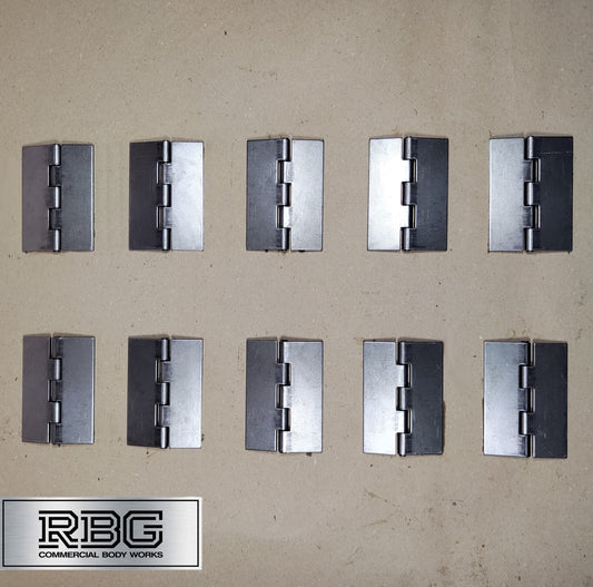 Double Flap Steel Hinges HEAVY DUTY Weld-on 4" 100mm Butt Truck Trailer Cage