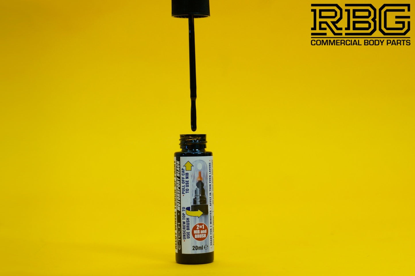 Alloy Wheel Paint Touch-Up PEN & STICK BLACK Chip Kurb Damaged Repair Pen Car