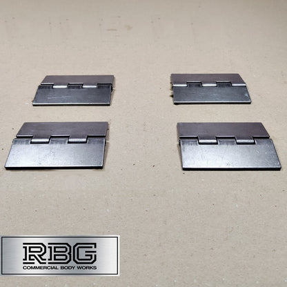 Double Flap Steel Hinges HEAVY DUTY Weld-on 4" 100mm Butt Truck Trailer Cage