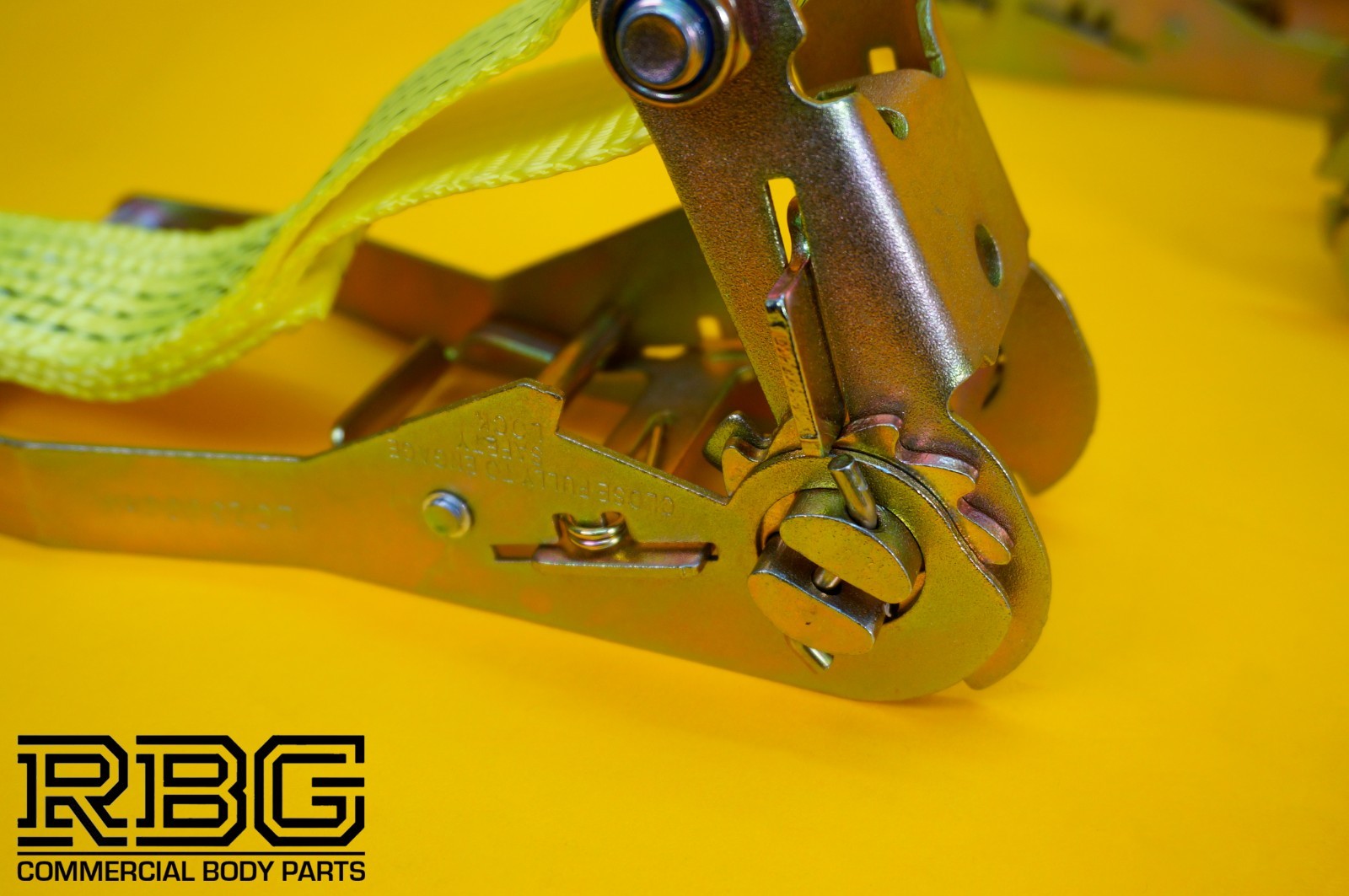 Tie Down Ratchet Strap Hi-Vis Yellow 5Ton Alloy Wheel Large Ratchet Safety 4Pcs
