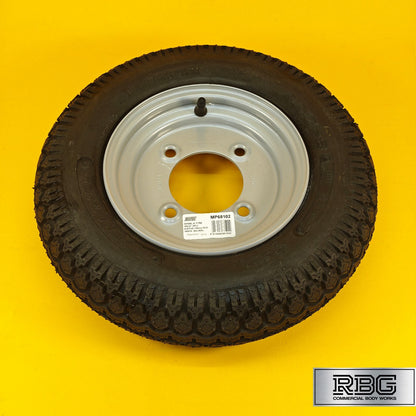 Spare Wheel & Tyre 3.50x8, 350x8 for Erde 102 Maypole 6810 115mm PCD Trailer UK