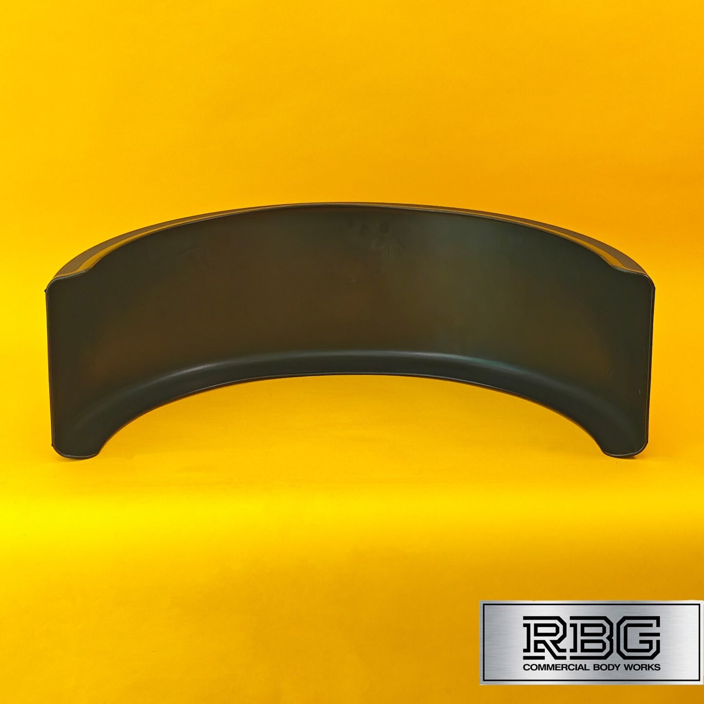 Single Wheel Mudguard Round Plastic 840x270mm Black Mud Flap Domar Truck Italy