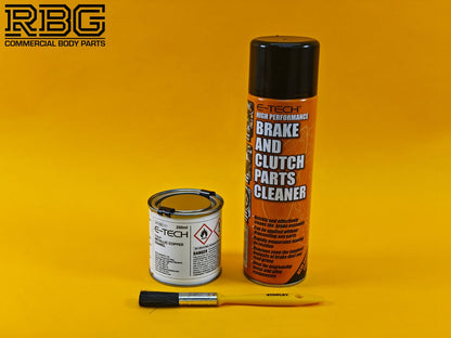 Brake Caliper Paint Kit COPPER Paint + Cleaner + Brush E-TECH For Car Vehicle UK