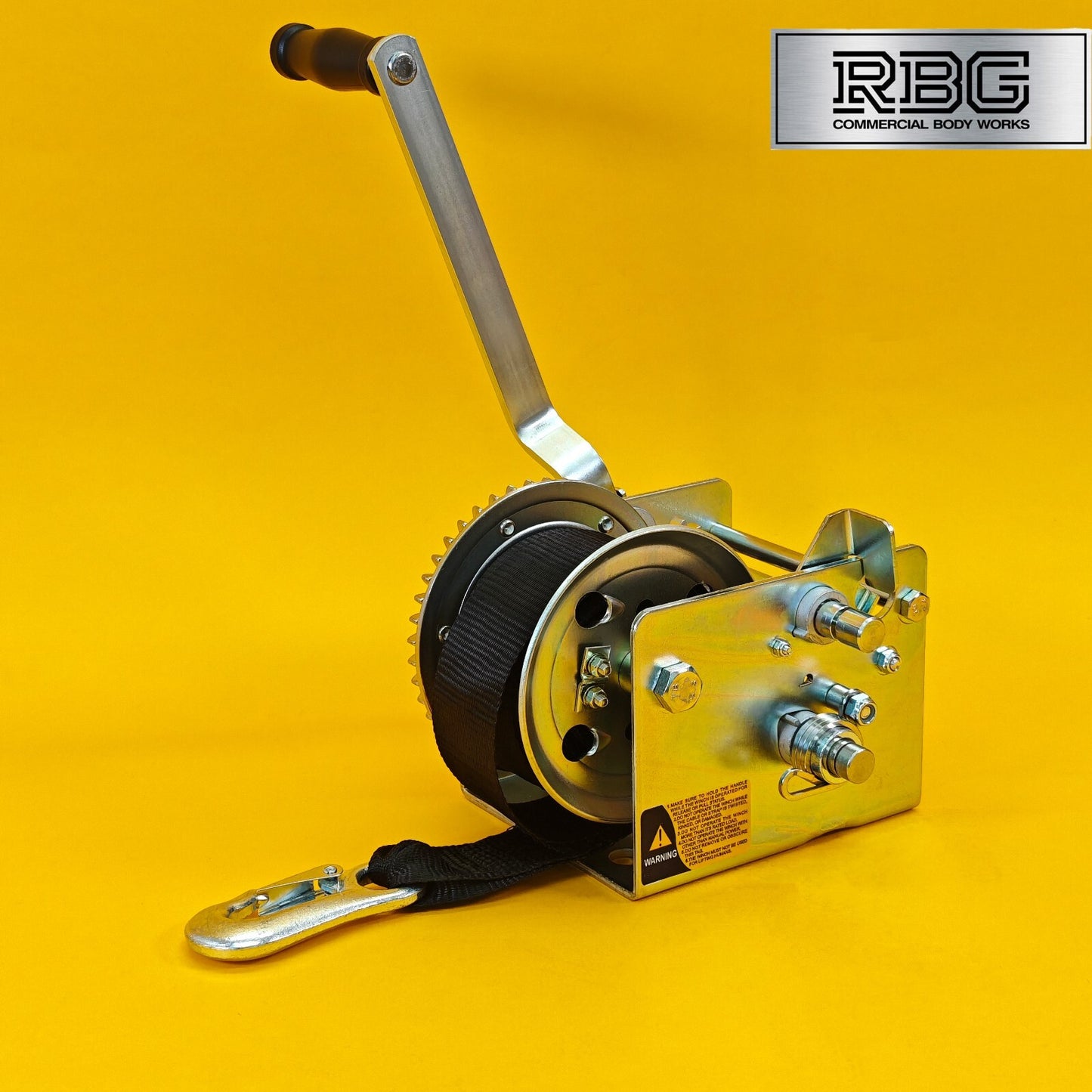 2000Lb Hand Winch + Strap & Hook 900Kg Professional Dual Speed Heavy Duty 7M UK