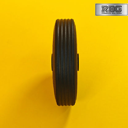 Plastic Spare Wheel for Jockey Wheels Black for Trailer Rubber Tyre 155mm UK