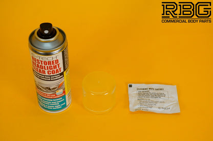Restored Headlight Lacquer Spray Clear Coat E-TECH 200ml Headlamp Protect Sealer
