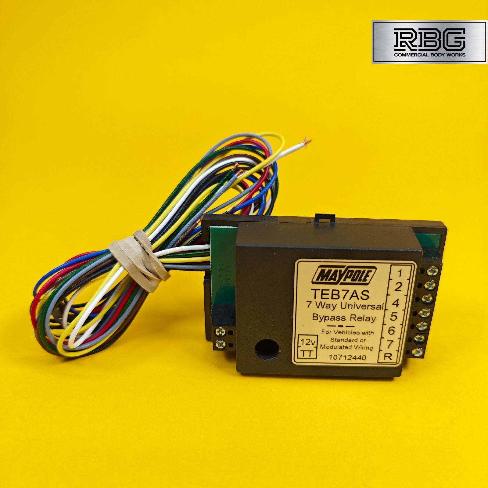 7 Way Bypass Relay Universal for Towbar Towing Trailer Caravan TEB7AS Smart 12V