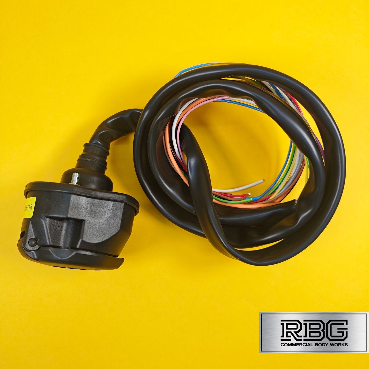 13 Pin Socket Assembly With 1.5m Pre-Wired Sheathed Cable Professional Towing UK