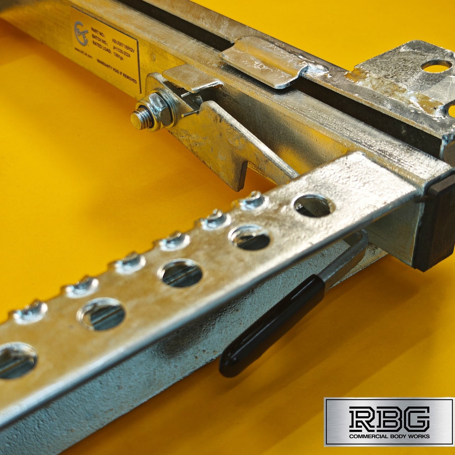 Pull Slide Out Step 2 Rung Underfloor Access Ladder Tipper Truck Trailer Steel