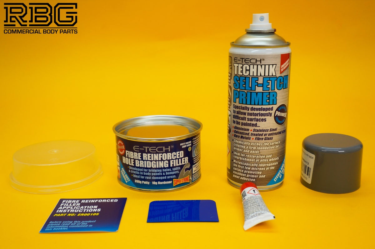 Fibre Reinforced Hole Bridging Filler + Technik Self Etch Primer Spray E-TECH