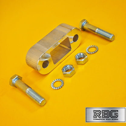 Tow Bar Ball Spacer Extension + 80mm Bolts & Nuts 38mm Block Trailer Caravan UK