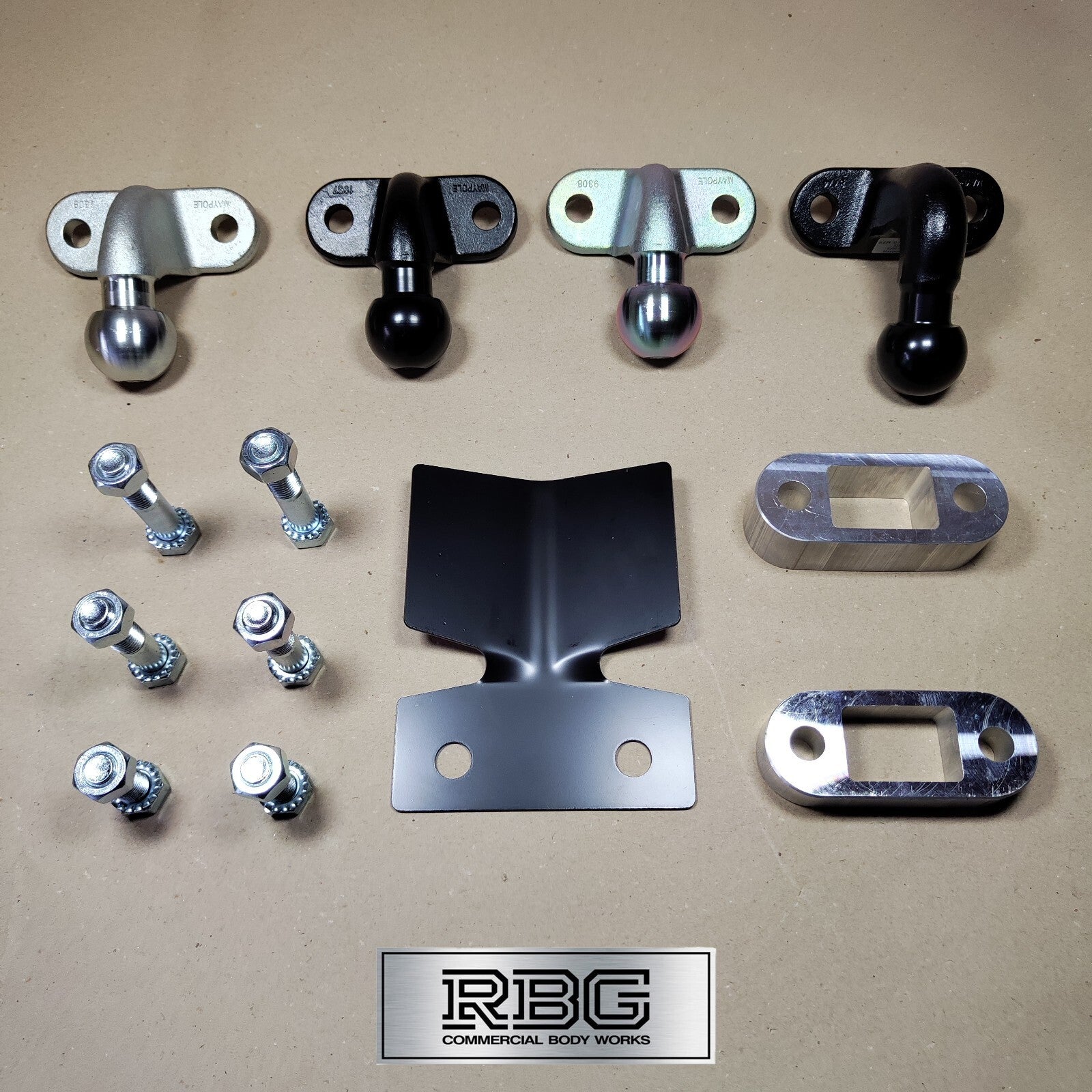 Tow Ball Spacer Bumper Bolt Sets Maypole 50mm Tow Ball Trailer Truck 4x4 Towbar