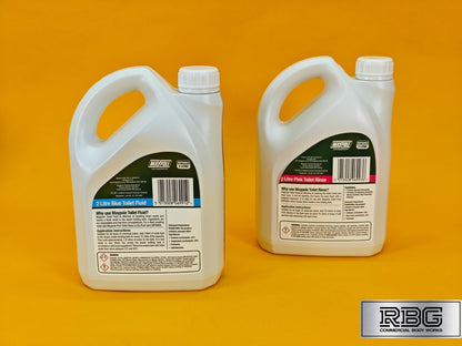 Toilet Rinse & Fluid Twin Pack 2L Superior Cleaner for Caravan Motorhome or More