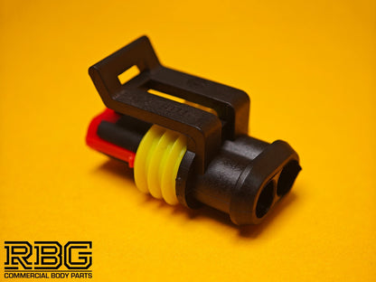 SuperSeal Plug Kit 2 Way Male AMP Electrical Wiring Waterproof IP67 TE Housing