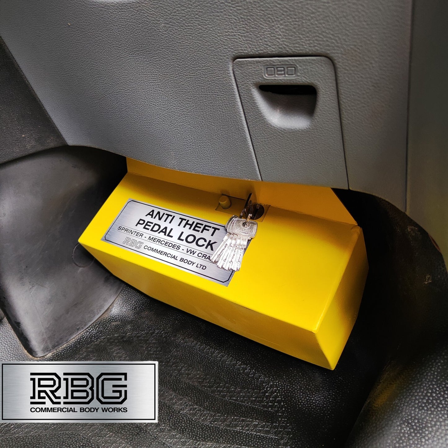 Anti Theft Pedal Locks For Ford Transit & Custom Manual + Sprinter Auto/Manual