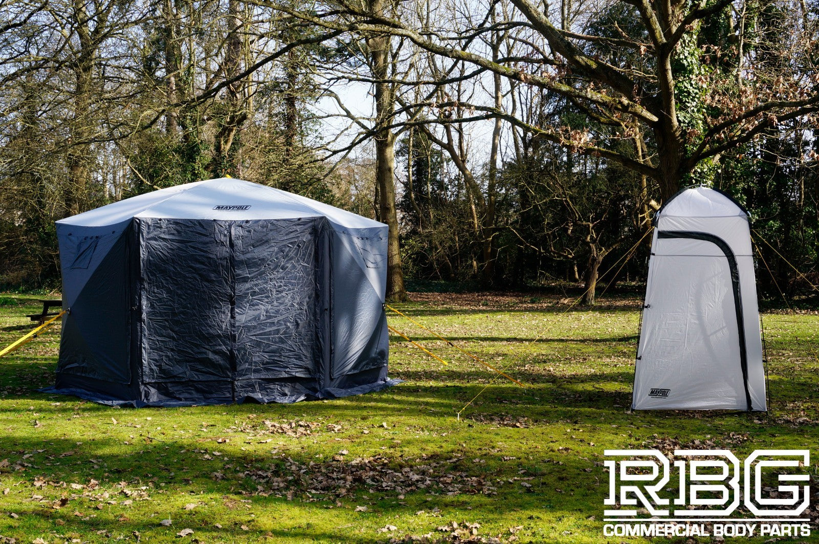 Pop Up Screen House + Utility Shower Tent Outdoor Camping Gazebo 6 Sided Shelter