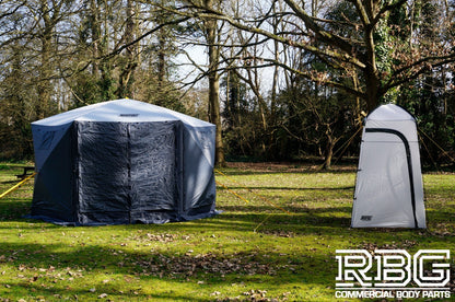 Pop Up Screen House + Utility Shower Tent Outdoor Camping Gazebo 6 Sided Shelter