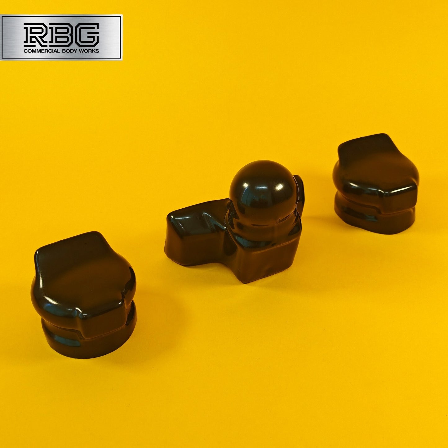 Tow Ball & 2x Socket Cover SET PVC For 50mm Towballs 7 & 13 Pin Sockets Trailer