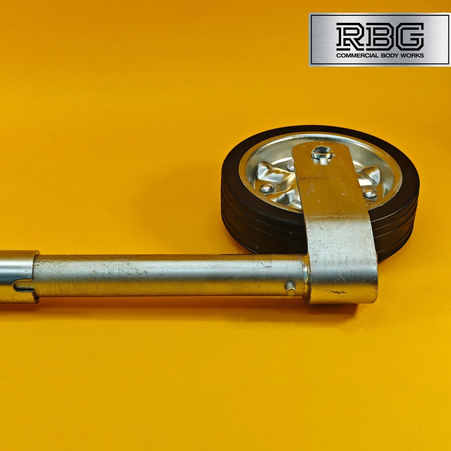 48mm Jockey Wheel Serrated Heavy Duty 500kg Trailer Ifor Williams 615-890mm