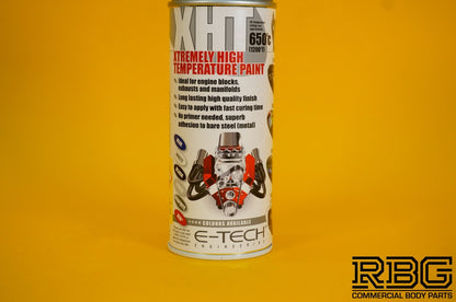 Extremely High Temperature Paint SILVER 400ml E-TECH XHT for Car Engine Exhaust