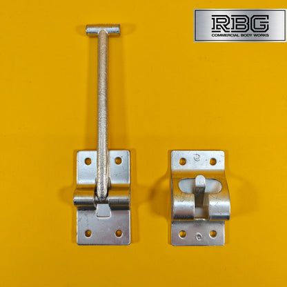 Door Retainer 155mm Hook & Catch Plate Horsebox Trailer Truck Caravan Barn 1Pc