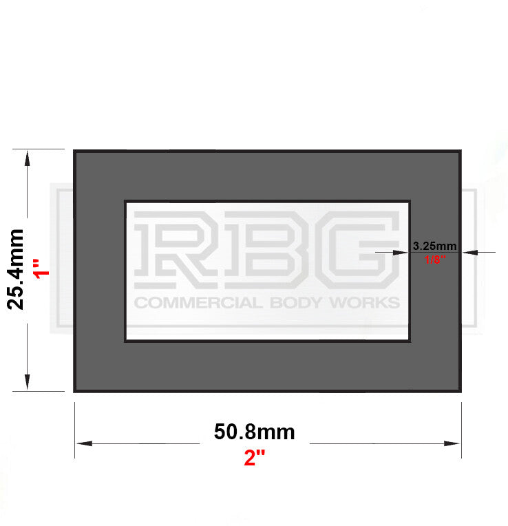 ALUMINIUM RECTANGULAR & SQUARE BOX SECTION VARIOUS SIZES In METRIC & INCH UK