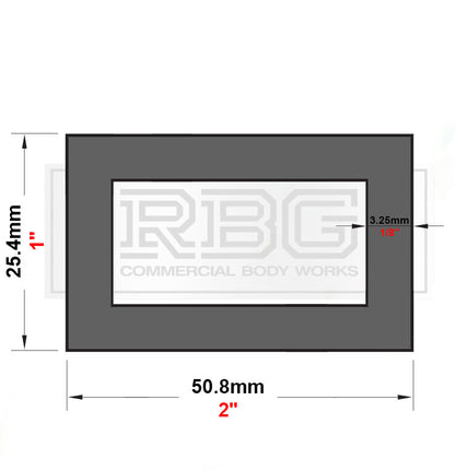 ALUMINIUM RECTANGULAR & SQUARE BOX SECTION VARIOUS SIZES In METRIC & INCH UK