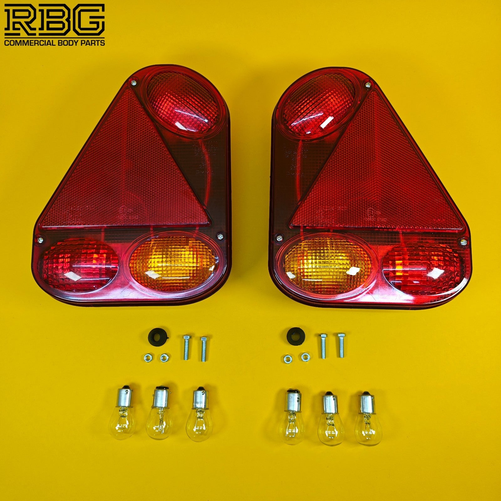 Rear Combination Lamp PAIR LEFT & RIGHT Radex Light Trailer Caravan 5 Function