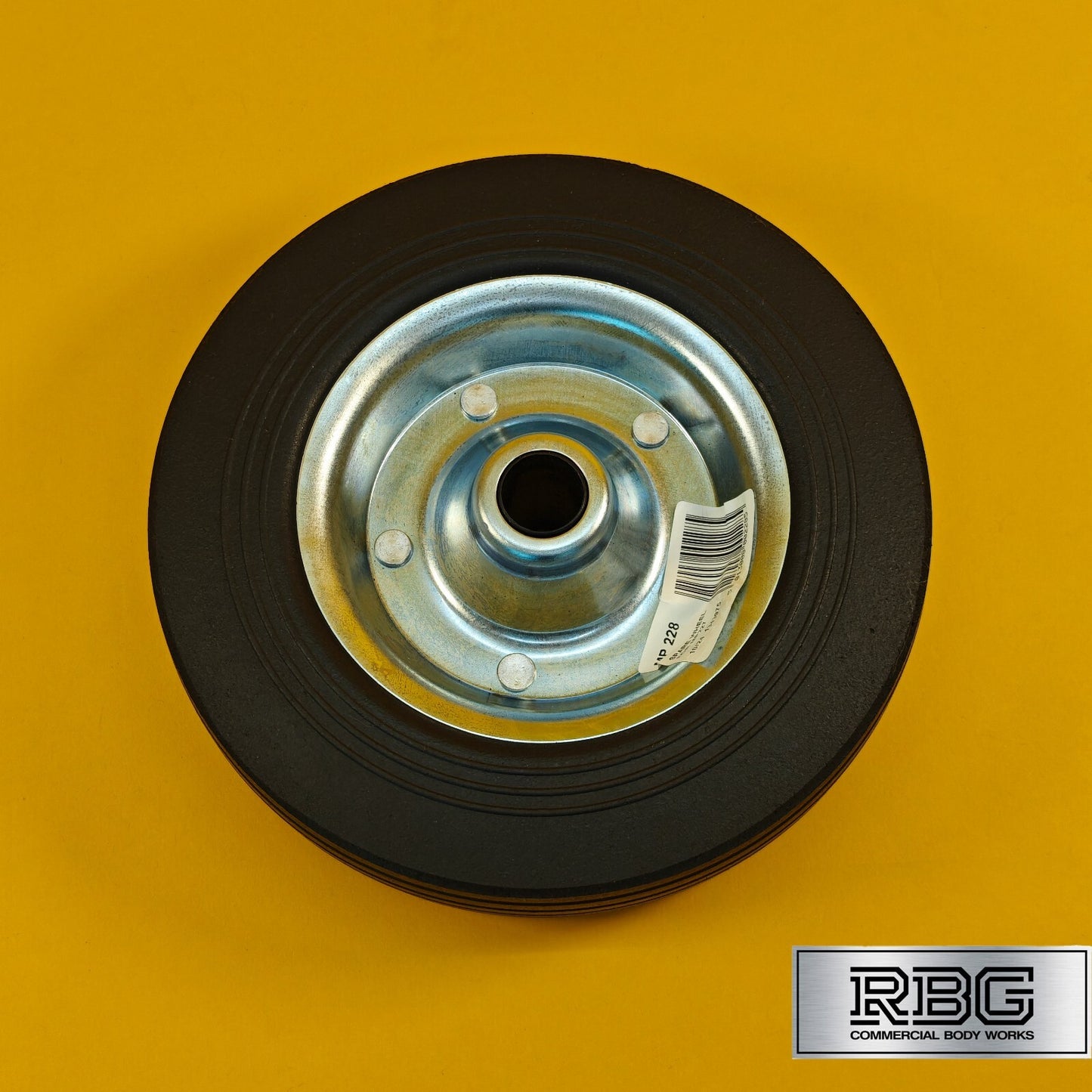Steel Replacement Wheel 200mm for Jockey Wheels for Trailer Rubber Tyre 8" UK
